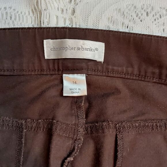 Two pair bundle Gloria Vanderbilt/Christopher & Banks Sz 14 - Picture 11 of 14